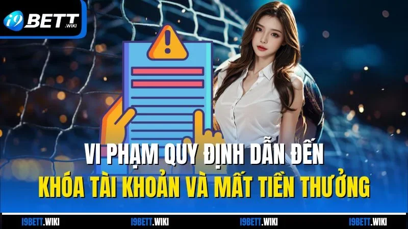 Vi phạm quy định dẫn đến khóa tài khoản và mất tiền thưởng